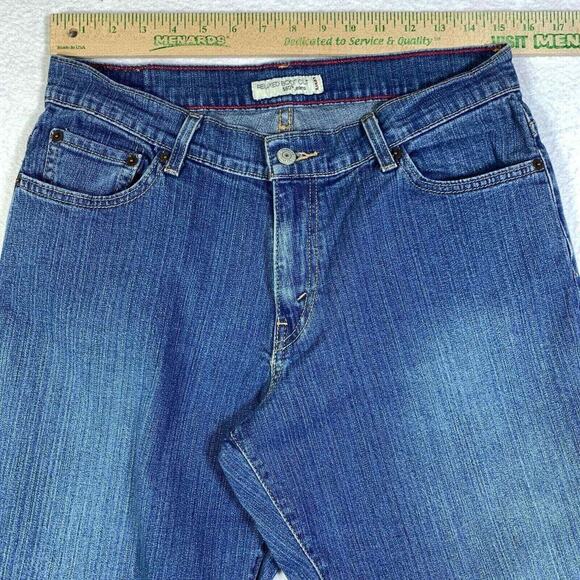 Levis 550 Jeans Womens 10 Blue Relaxed Bootcut High Rise 5 Pocket Denim Western - Picture 5 of 10